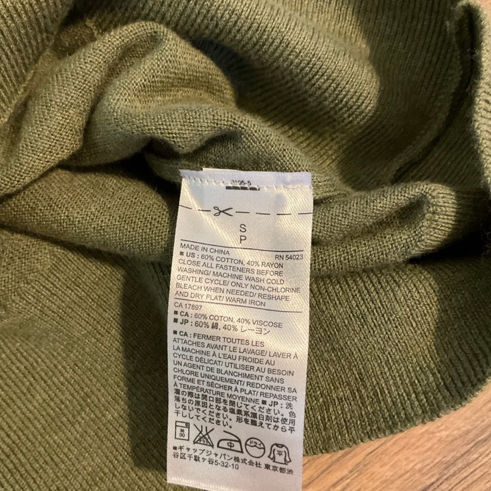 Banana Republic Factory olive cardigan, S - Picture 6 of 6